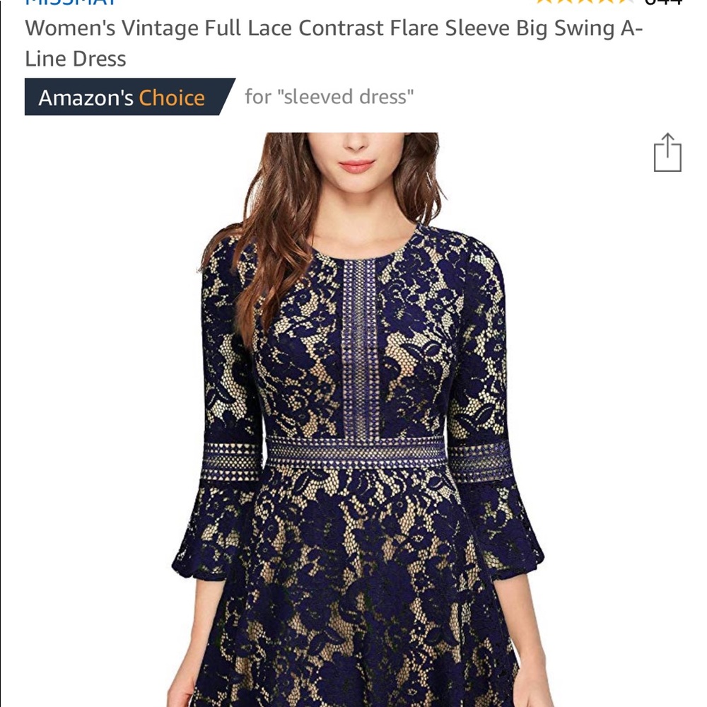 MissyMay Navy Retro Gorgeous City Dress